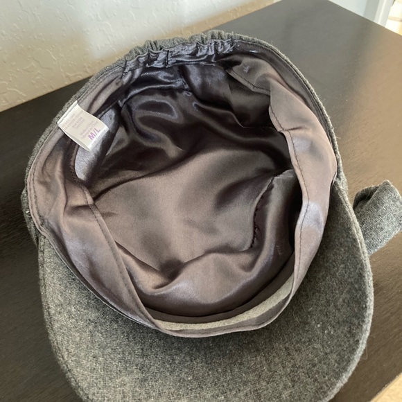 Gray Cadet Cap Fashion Hat with bow - Picture 5 of 7